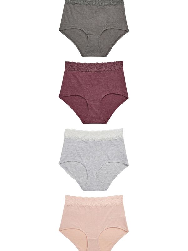 Next Next Spodnje hlačke  siva / roza / bordo