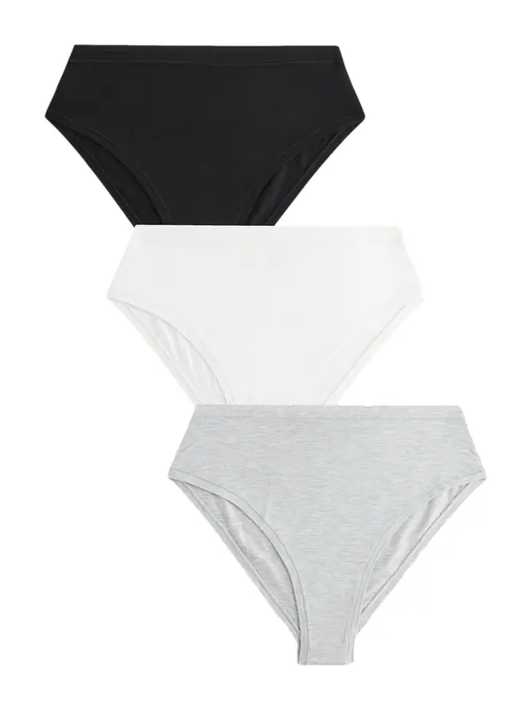 Next Next Spodnje hlačke 'Ultimate Comfort'  siva / črna / bela