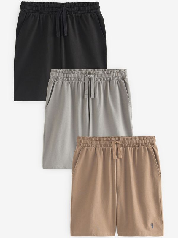 Next Next Spodnji del pižame  bež / svetlo siva / črna