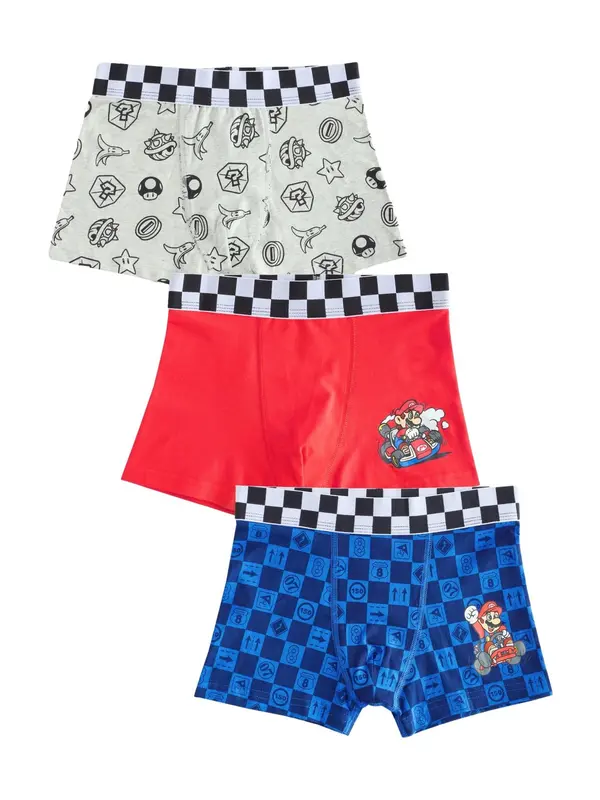 Next Next Spodnjice '3er-Pack'  modra / rdeča / bela