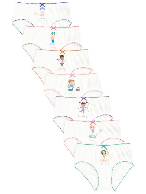 Next Next Spodnjice  mešane barve / bela