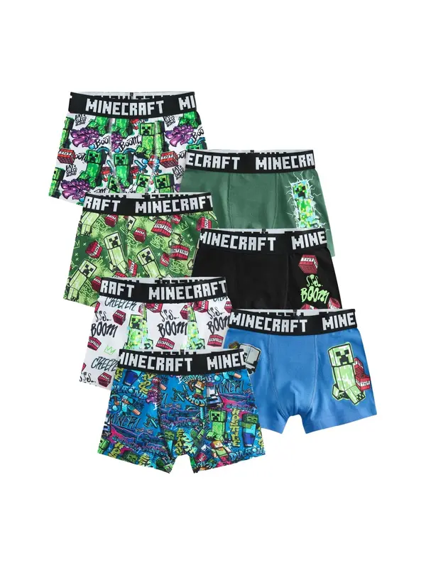 Next Next Spodnjice 'Minecraft'  modra / zelena / črna / bela