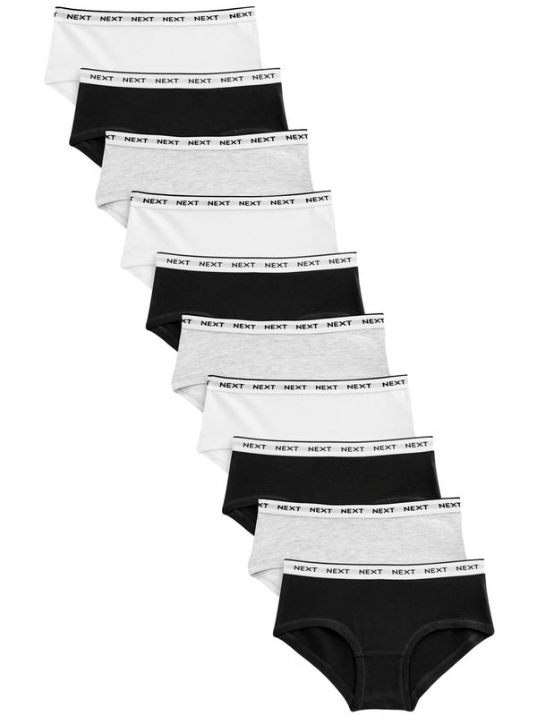 Next Next Spodnjice  pegasto siva / črna / bela