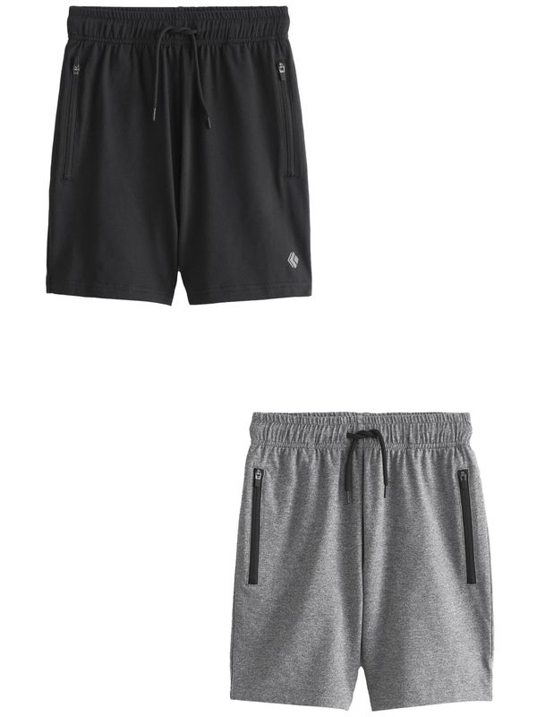 Next Next Športne hlače  svetlo siva / črna