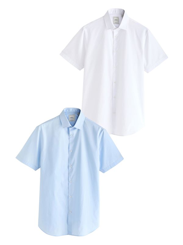 Next Next Srajca 'Easy Care'  svetlo modra / bela