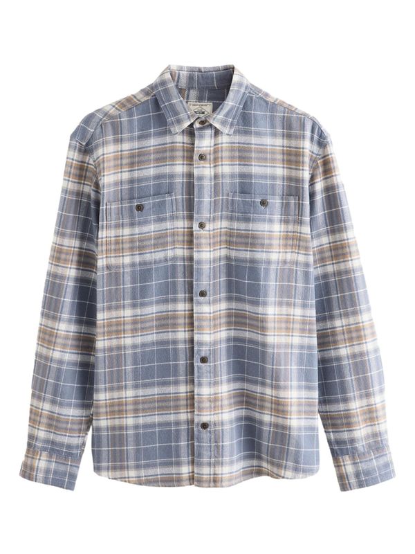 Next Next Srajca  kremna / golobje modra / siva / oranžna