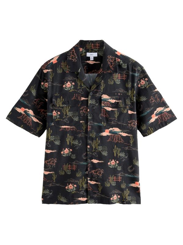 Next Next Srajca  oliva / losos / črna