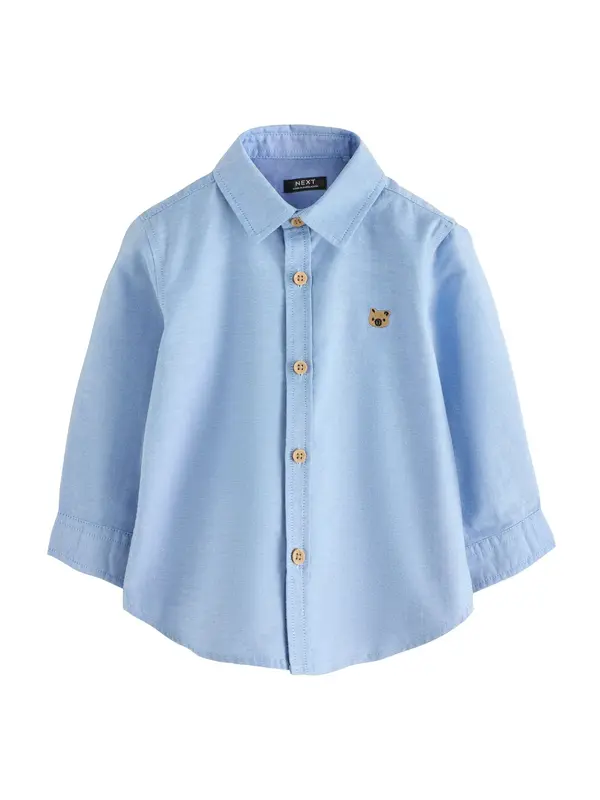 Next Next Srajca 'Oxford'  modra / rjava