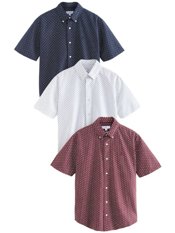 Next Next Srajca  temno modra / karminsko rdeča / bela