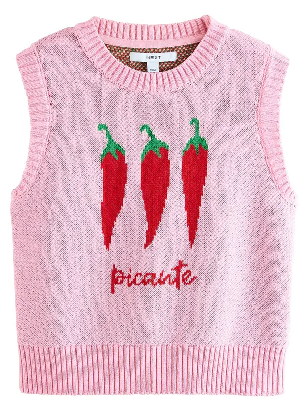Next Next Top z naramnicami 'Chilli Pepper'  zelena / roza / rdeča