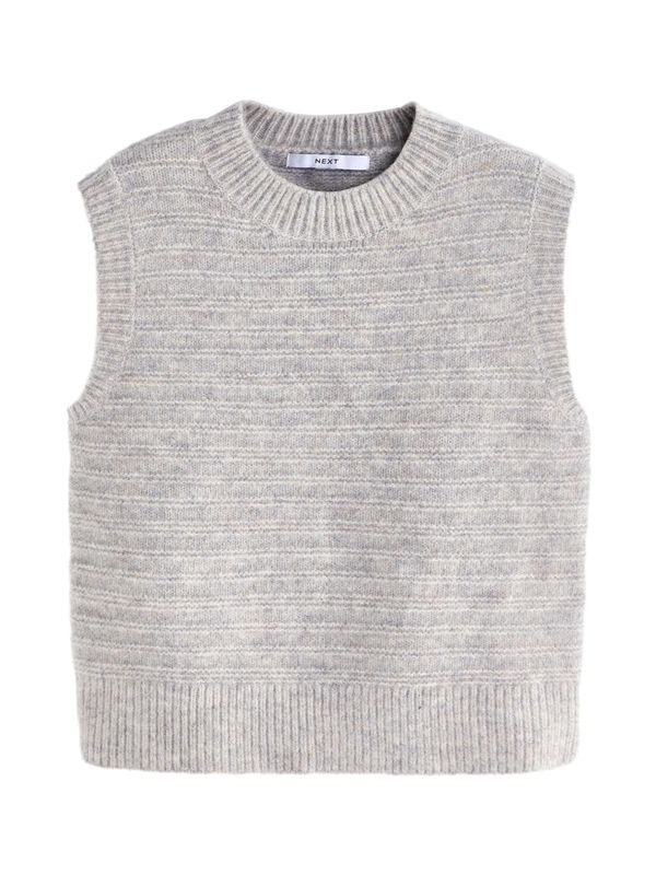 Next Next Top z naramnicami  pegasto siva