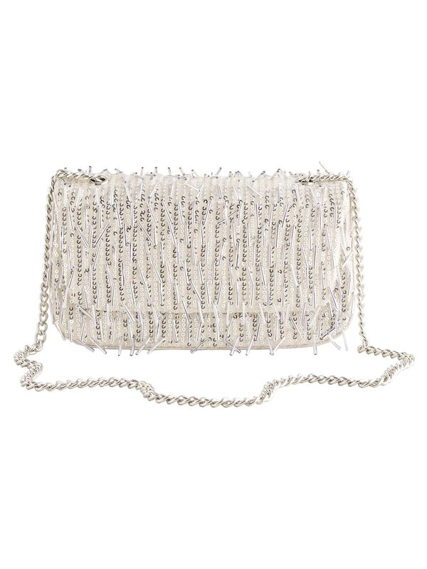 Next Next Torba za čez ramo  srebrna