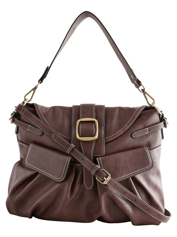 Next Next Torba za čez ramo  temno rjava