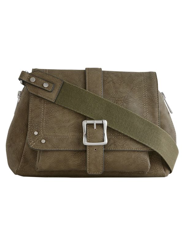 Next Next Torba za čez ramo  zelena / srebrna