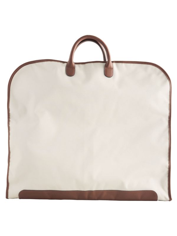 Next Next Vreča za obleke  kremna / rjava