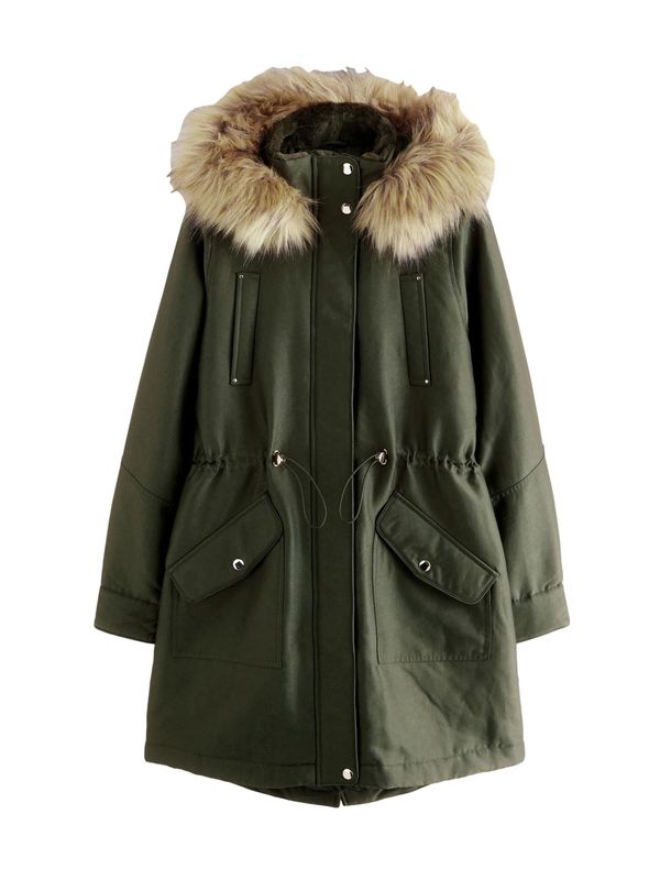 Next Next Zimska jakna  bež / kaki