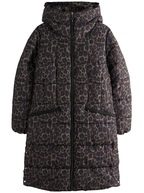 Next Next Zimski plašč  rjava / antracit / črna