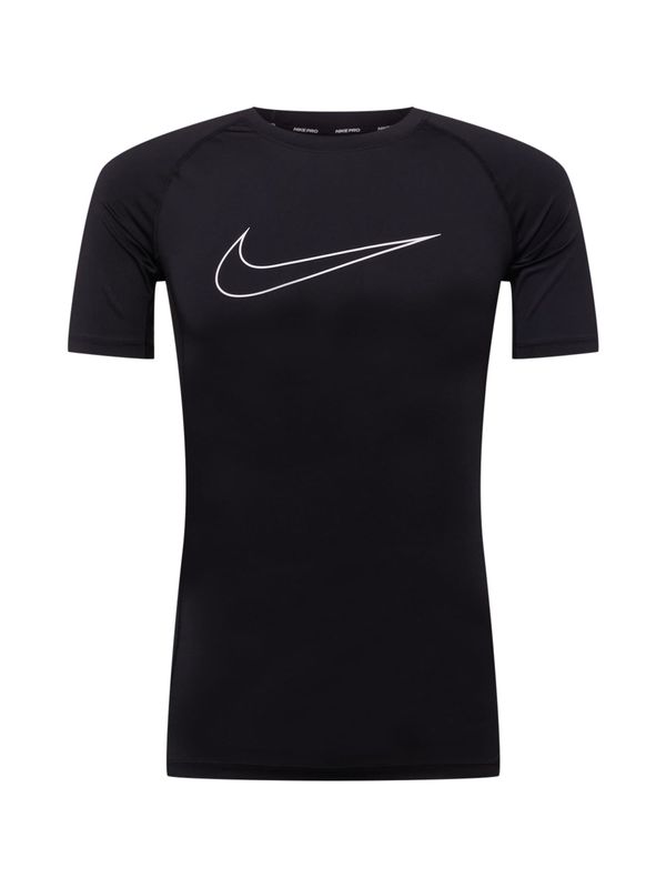 NIKE NIKE Funkcionalna majica  črna / bela