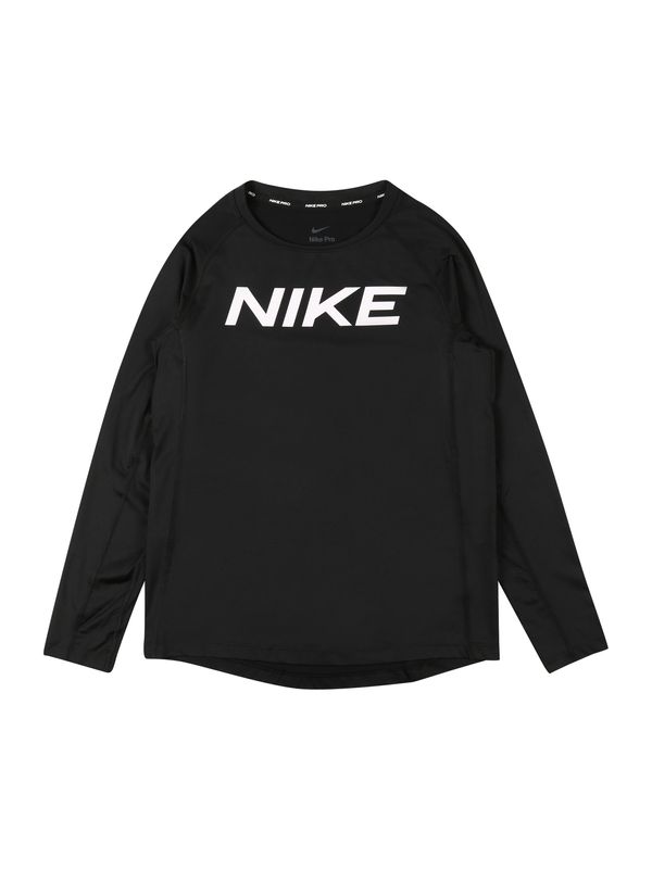 NIKE NIKE Funkcionalna majica  črna / bela