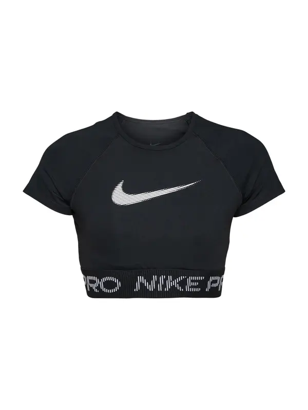 NIKE NIKE Funkcionalna majica  črna / bela