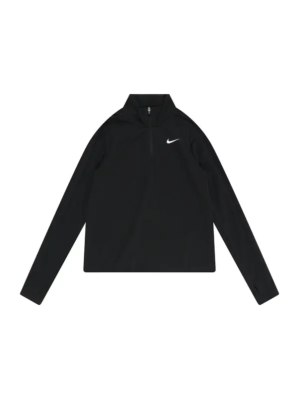 NIKE NIKE Funkcionalna majica  črna / srebrna