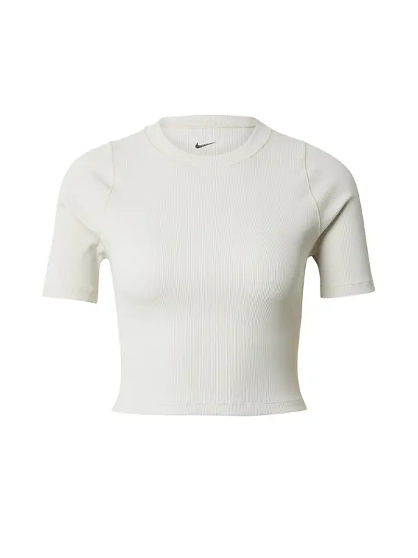 NIKE NIKE Funkcionalna majica  kapučino / črna