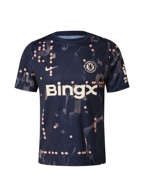 NIKE NIKE Funkcionalna majica  kremna / mornarska / pastelno roza