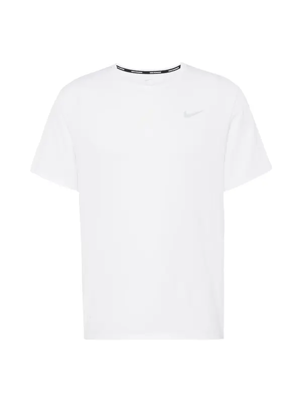NIKE NIKE Funkcionalna majica 'Miler'  srebrna / bela