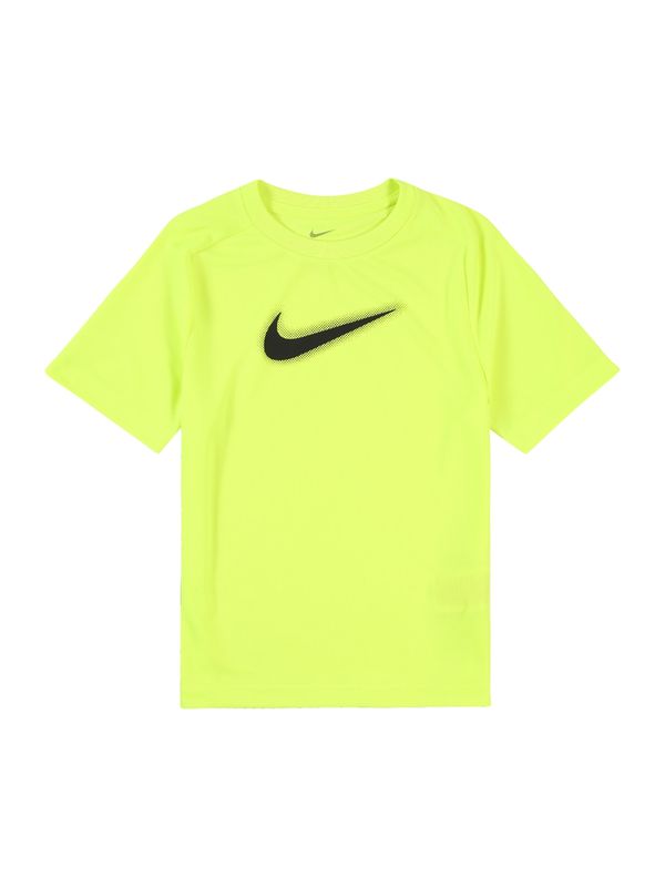 NIKE NIKE Funkcionalna majica  neonsko rumena / črna