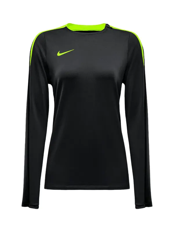 NIKE NIKE Funkcionalna majica  neonsko rumena / črna