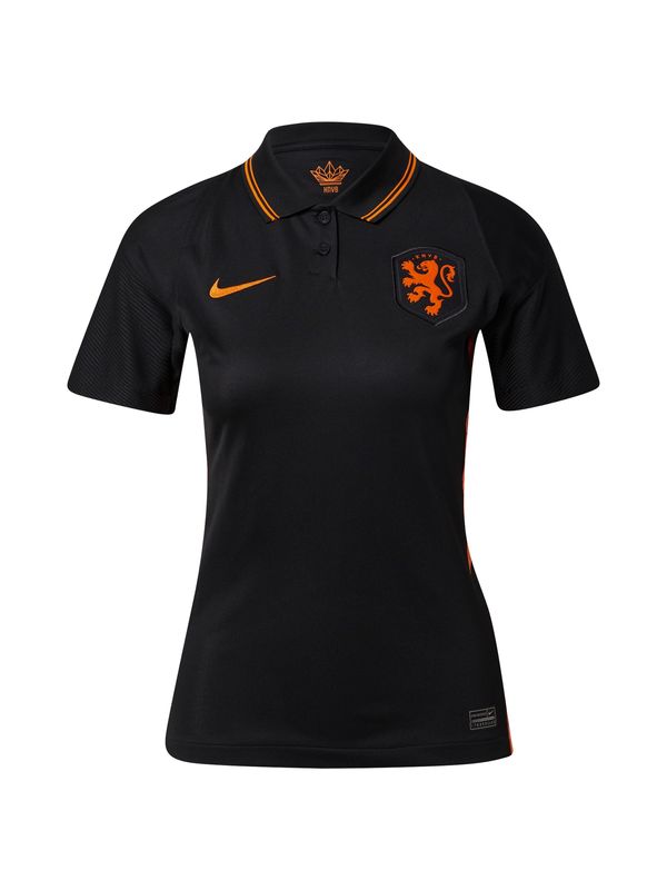 NIKE NIKE Funkcionalna majica 'Netherlands 2020 Stadium Away'  oranžna / črna