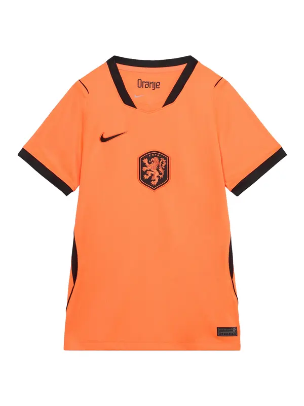 NIKE NIKE Funkcionalna majica 'Niederlande Home'  oranžna / črna