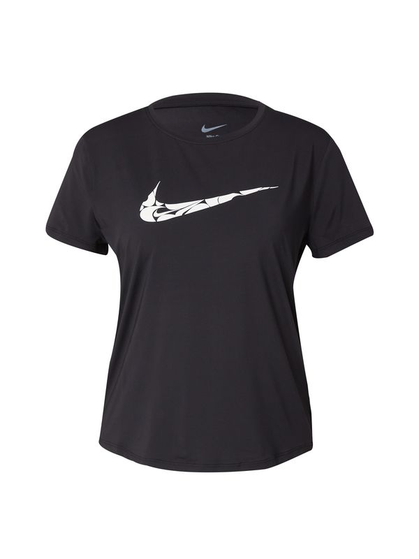 NIKE NIKE Funkcionalna majica 'ONE SWSH HBR'  črna / bela