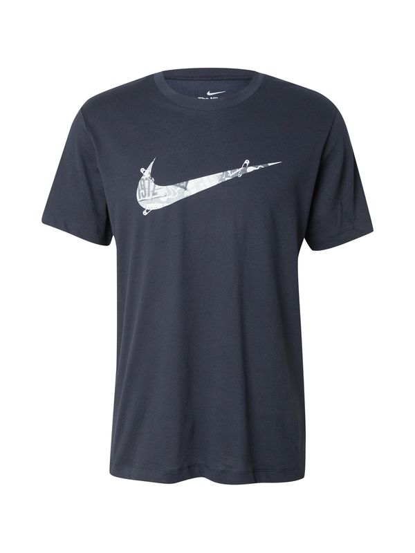 NIKE NIKE Funkcionalna majica 'RUN ENERGY'  siva / črna / bela