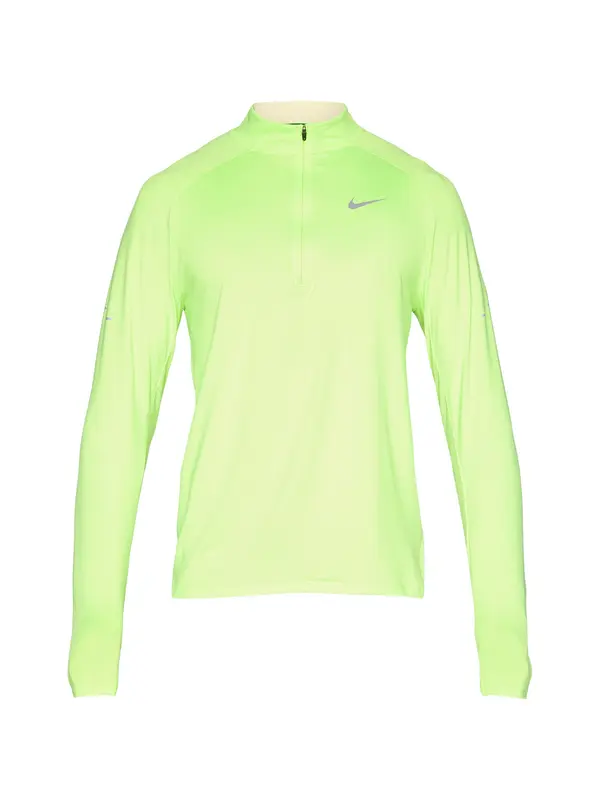NIKE NIKE Funkcionalna majica 'Stride'  neonsko zelena / srebrna
