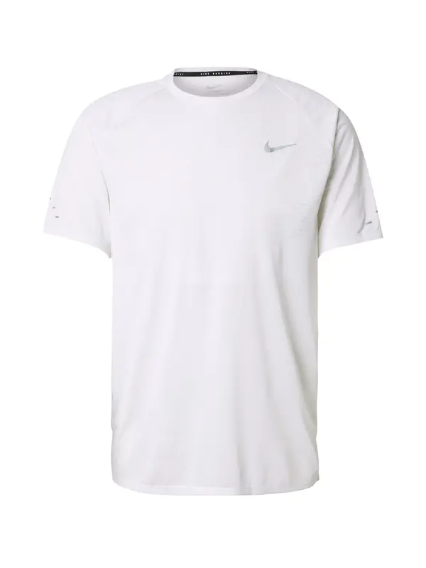 NIKE NIKE Funkcionalna majica 'Stride'  siva / bela
