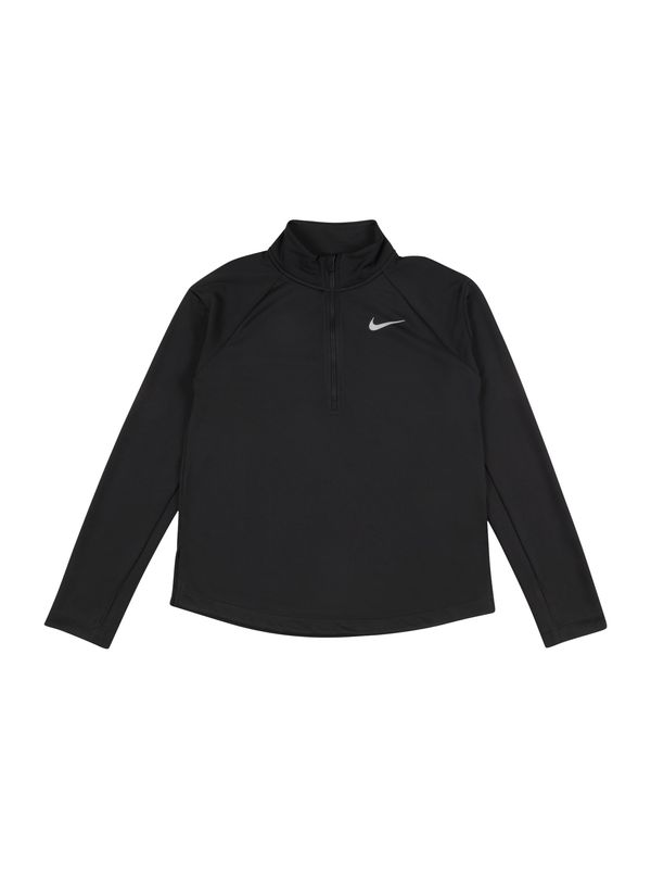 NIKE NIKE Funkcionalna majica  svetlo siva / črna