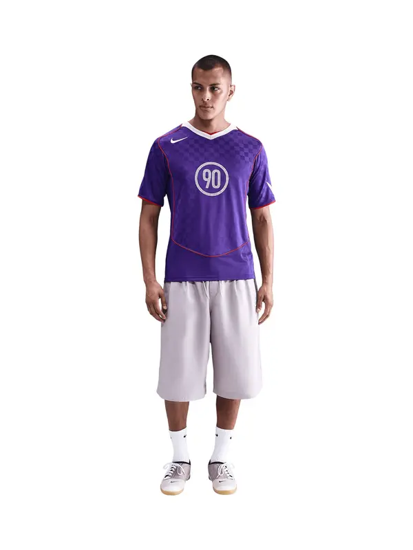 NIKE NIKE Funkcionalna majica 'T90 Energy'  svetlo siva / vijolično modra / rdeča / bela