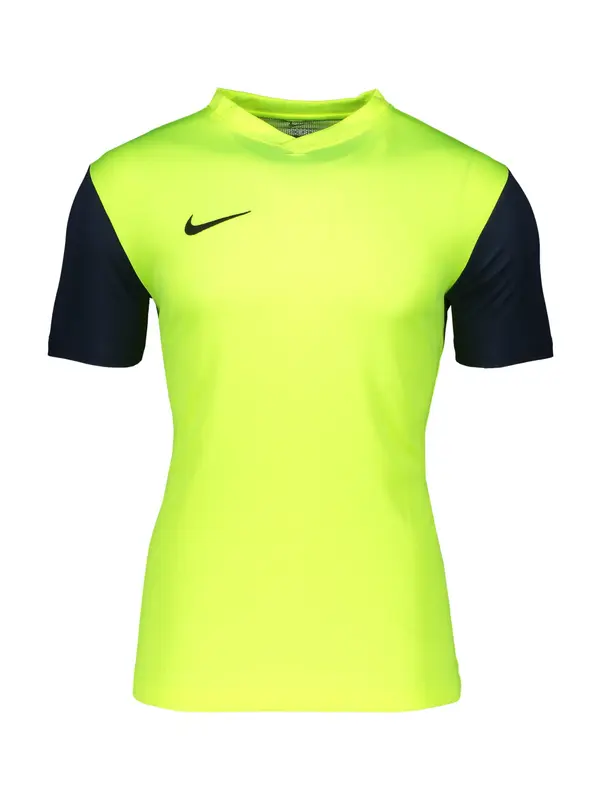 NIKE NIKE Funkcionalna majica 'Tiempo Premier II'  neonsko rumena / črna