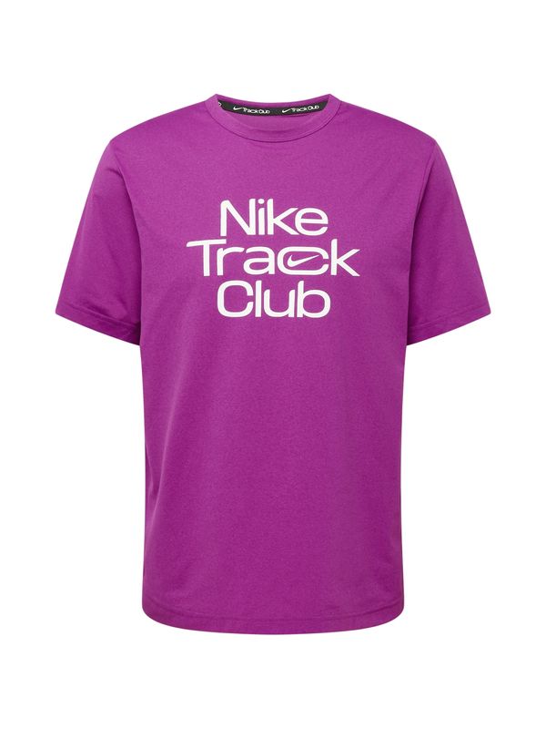 NIKE NIKE Funkcionalna majica 'Track Club'  lila / bela