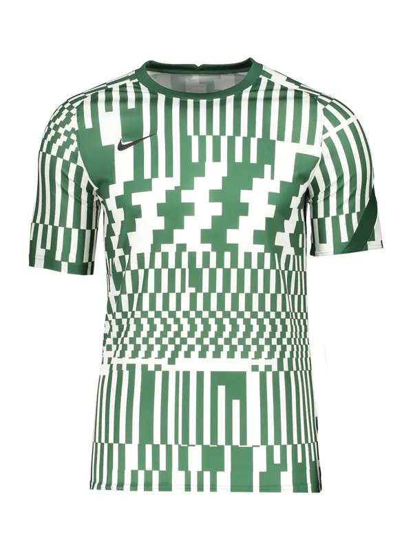 NIKE NIKE Funkcionalna majica  zelena / črna / bela