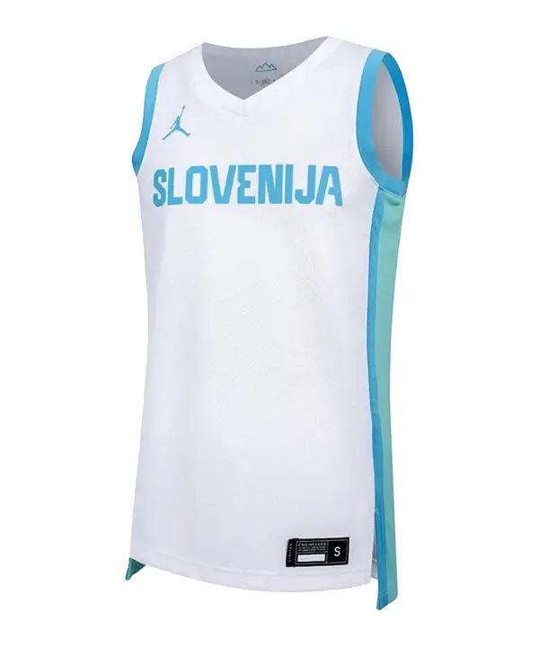 NIKE NIKE Majica  svetlo modra / bela