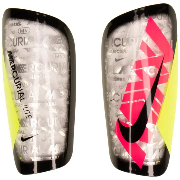 NIKE NIKE Ščitnik 'Mercurial Lite 25'  rumena / roza / črna / srebrna