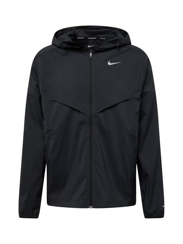 NIKE NIKE Športna jakna 'Windrunner'  siva / črna