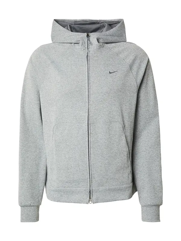 NIKE NIKE Športna jopa na zadrgo  siva