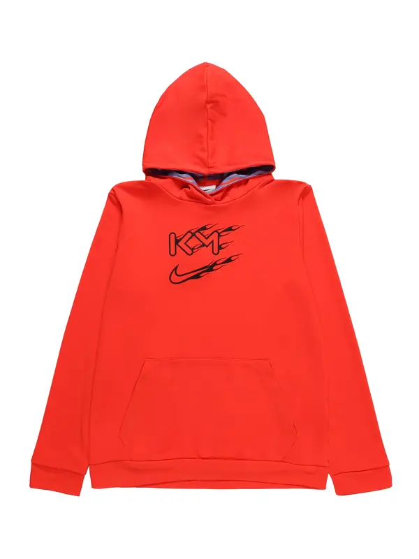 NIKE NIKE Športna majica 'Kylian Mbappé'  oranžno rdeča / črna