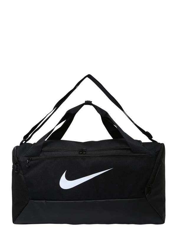 NIKE NIKE Športna torba 'Brasilia 9.5'  črna / naravno bela