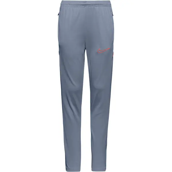NIKE NIKE Športne hlače 'Academy'  siva / oranžno rdeča