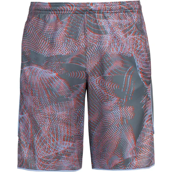 NIKE NIKE Športne hlače 'Academy'  temno siva / svetlo siva / oranžno rdeča