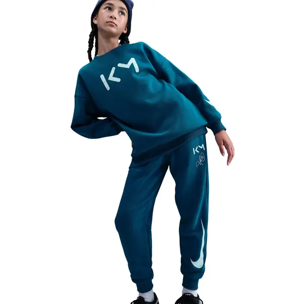 NIKE NIKE Športne hlače 'Club'  petrol / biserno bela